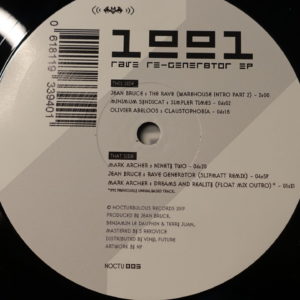 Various- 1991 Rave Re-Gener8tor EP - Nocturbulous Records - NOCTU 005 - 12", EP