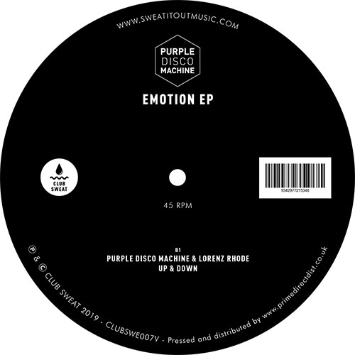 Purple Disco Machine - Emotion EP - Club Sweat - CLUBSWE007V - 12", EP - Image 2
