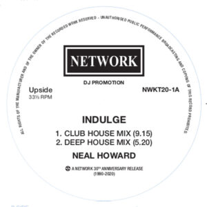 Neal Howard - Indulge - Network Records - NWKT20 - 12", RE